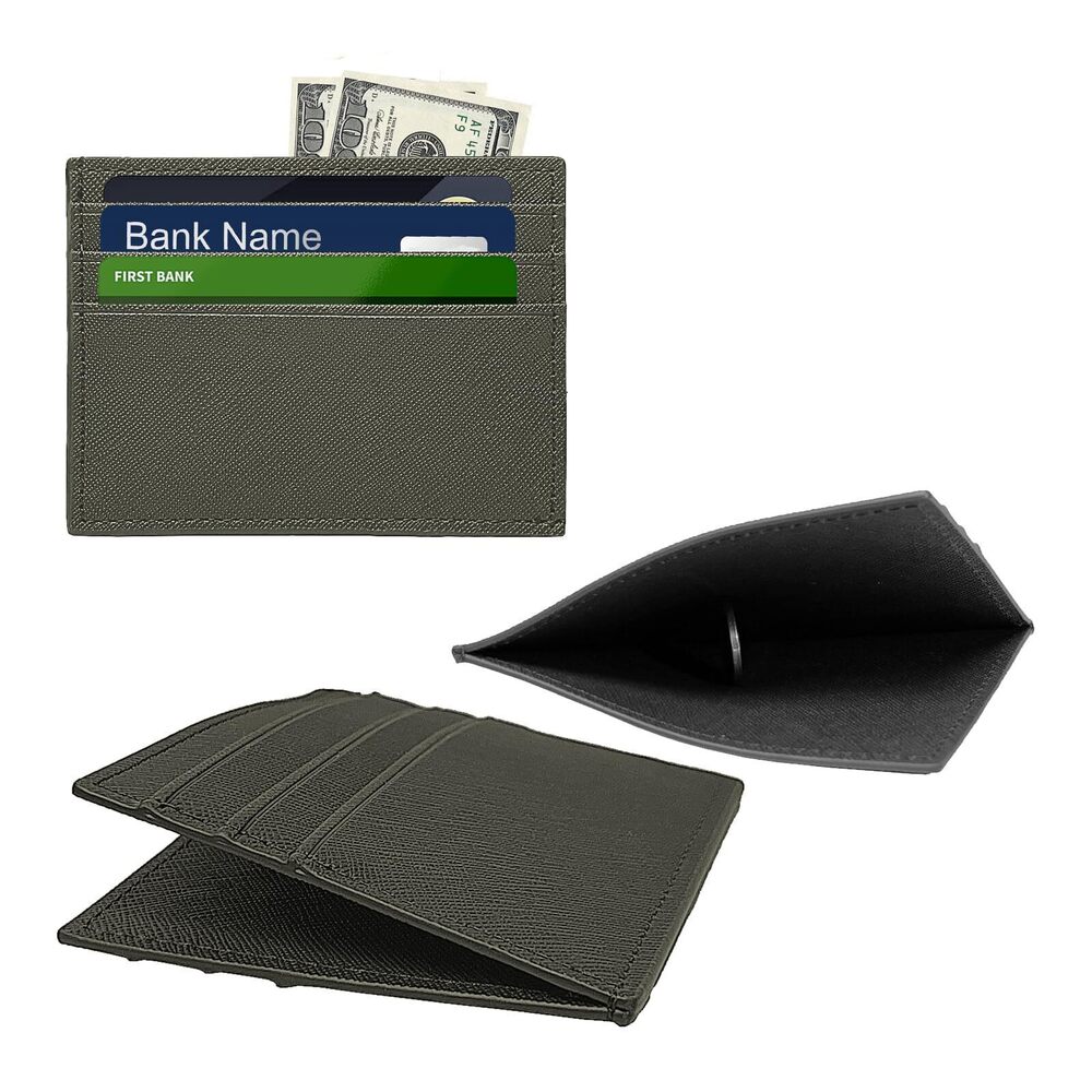 3518 Wallet Credit Cards Holder Business Card Case ID Small Snap Wallet 6